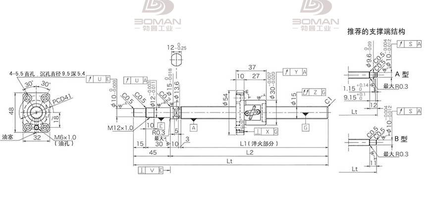 KURODA GP1502DS-BAPR-0600B-C3F 黑田精工丝杆如何